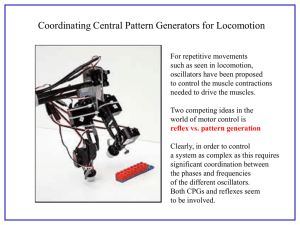Coordinating Central Pattern Generators for Locomotion