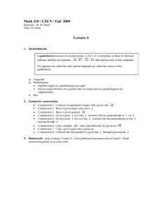 Math 310 / CSUN / Fall  2009 Lecture 4