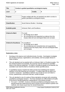 NZQA registered unit standard 9002 version 3  Page 1 of 3