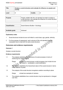 NZQA unit standard 9000 version 3