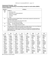 – 2013 Assessment Schedule Evidence Statement