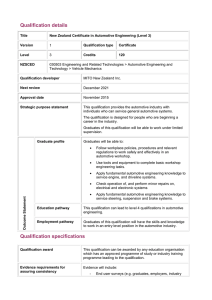 Qualification details