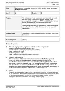 NZQA registered unit standard 20877 draft version 2  Page 1 of 3