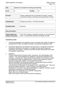NZQA registered unit standard 22281 version 2  Page 1 of 3