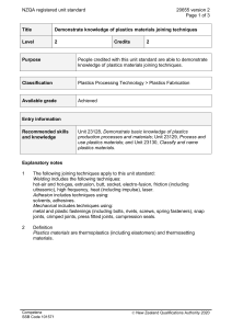 NZQA registered unit standard 20655 version 2  Page 1 of 3