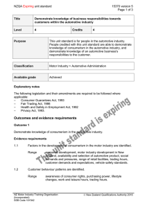 NZQA unit standard 15370 version 5