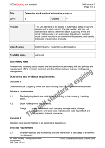 NZQA unit standard 386 version 6