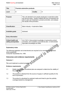 NZQA unit standard 390 version 6