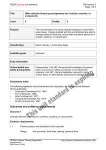 NZQA unit standard 396 version 5