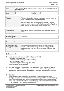 NZQA registered unit standard 22150 version 2  Page 1 of 3