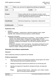 NZQA registered unit standard 4436 version 6  Page 1 of 3
