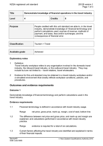 NZQA registered unit standard 28128 version 1  Page 1 of 3