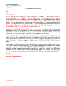 Social and Behavioral Research Informed Consent Cover Letter (DOCX)