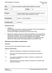 NZQA registered unit standard 17351 version 4  Page 1 of 2