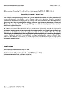Peralta Community College District  Board Policy 3.03