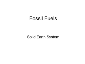 Fossil Fuels Solid Earth System