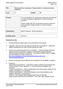 NZQA registered unit standard 28229 version 1  Page 1 of 3