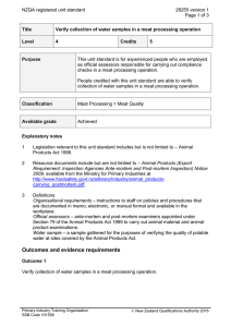 NZQA registered unit standard 28255 version 1  Page 1 of 3
