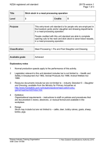 NZQA registered unit standard 28179 version 1  Page 1 of 3
