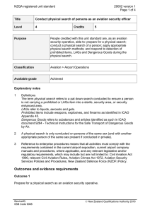 NZQA registered unit standard 29002 version 1  Page 1 of 4