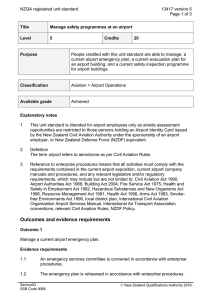 NZQA registered unit standard 13417 version 5  Page 1 of 3