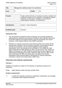 NZQA registered unit standard 13421 version 5  Page 1 of 3