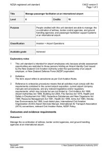 NZQA registered unit standard 13422 version 5  Page 1 of 3