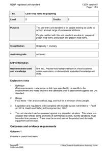 NZQA registered unit standard 13274 version 5  Page 1 of 3