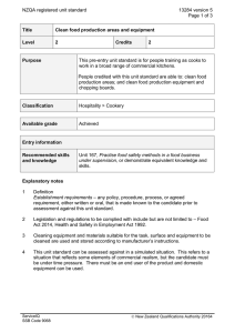 NZQA registered unit standard 13284 version 5  Page 1 of 3