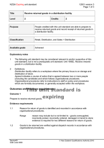 NZQA unit standard 12001 version 3