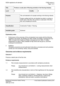 NZQA registered unit standard 17009 version 4  Page 1 of 3