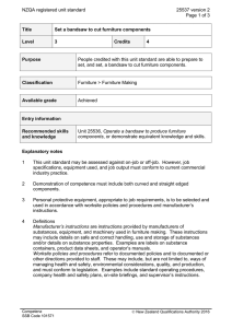 NZQA registered unit standard 25537 version 2  Page 1 of 3