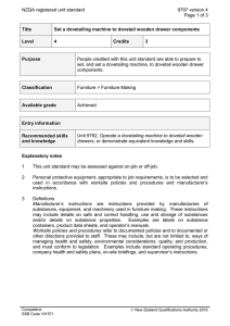 NZQA registered unit standard 9797 version 4  Page 1 of 3