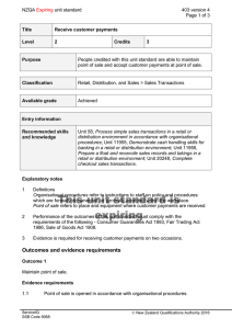 NZQA unit standard 403 version 4