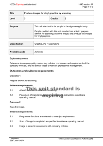NZQA unit standard 1045 version 11