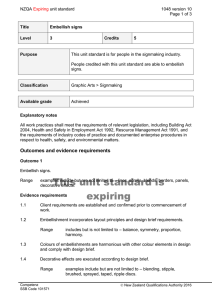 NZQA unit standard 1048 version 10