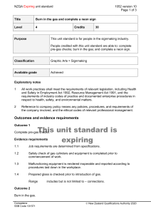 NZQA unit standard 1052 version 10