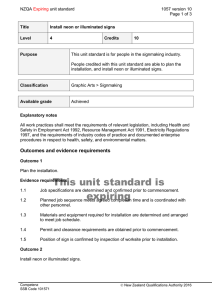 NZQA unit standard 1057 version 10