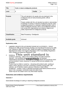 NZQA unit standard 19344 version 3