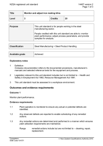 NZQA registered unit standard 14487 version 2  Page 1 of 3