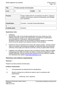 NZQA registered unit standard 27194 version 1  Page 1 of 3