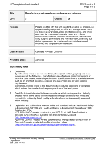 NZQA registered unit standard 26526 version 1  Page 1 of 6