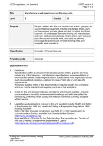 NZQA registered unit standard 26527 version 1  Page 1 of 6