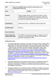 NZQA registered unit standard 6451 version 6  Page 1 of 4