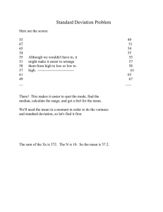 Standard Deviation Problem