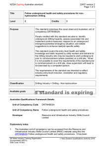 NZQA Australian standard 22457 version 2