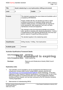 NZQA Australian standard 22471 version 2