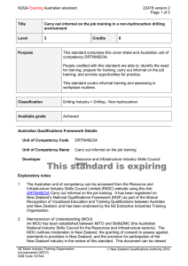 NZQA Australian standard 22478 version 2