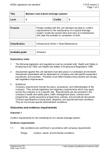 NZQA registered unit standard 11310 version 3  Page 1 of 3