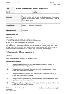 NZQA registered unit standard 24159 version 2  Page 1 of 3
